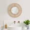 Natural Creative Home Decor Hanging Woven Bamboo Wall Mirror Round Shape